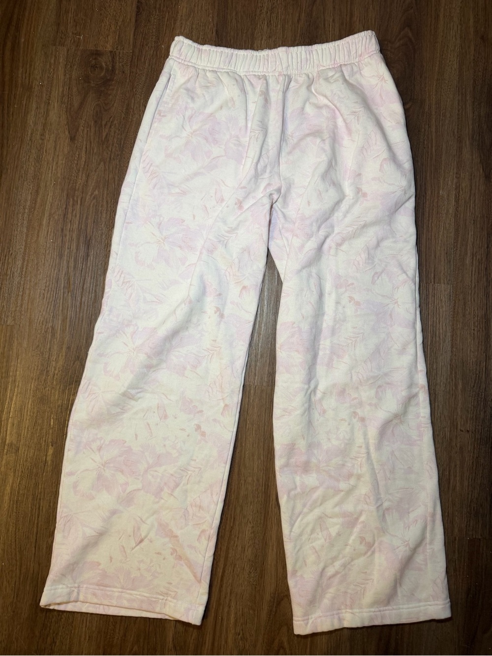 Aeropostale Cloud Soft Pink Camo Wide Leg Sweatpants Size S